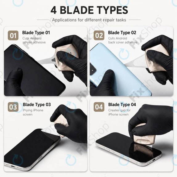 Ultra-Thin Phone Disassembly Pry Blade Kit, Refox RS70