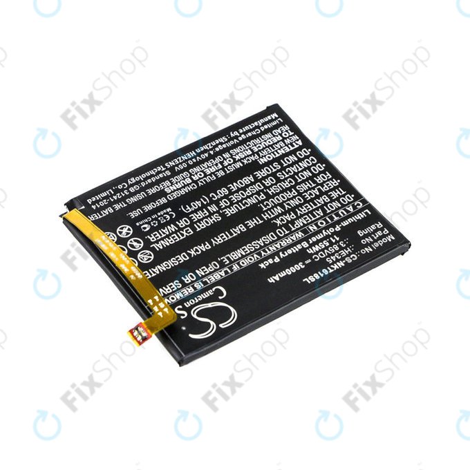 Battery for Nokia 6.1, 3000mAh, Li-Pol, 3.85 V, HE345, HQ
