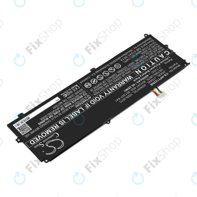 Battery for HP Elite X2 1012 G2, 6000mAh, Li-Pol, 7.7V, JI04XL, HQ