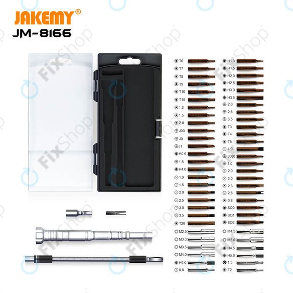 Jakemy JM-8166 - Multifunctional Screwdriver Toolkit 61in1