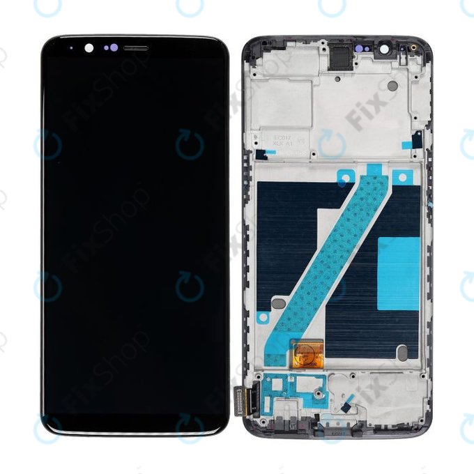 OnePlus 5T - LCD Display + Touch Screen + Frame (Black) OLED