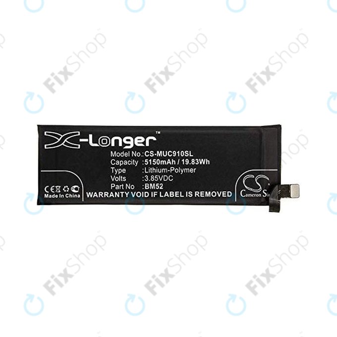 Xiaomi Mi Note 10, Mi Note 10 Lite, Mi Note 10 Pro - Battery BM52 5150mAh HQ
