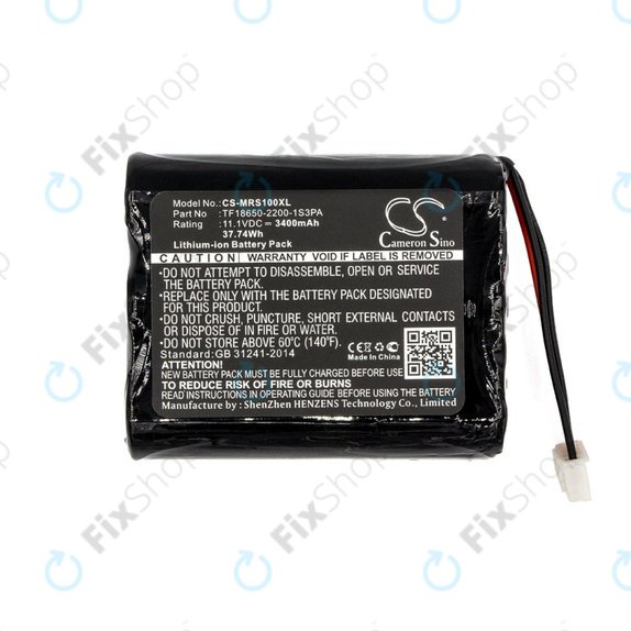 Battery for Marshall Stockwell, 3400mAh, Li-Ion, 11.1V, TF18650-2200-1S3PA, HQ