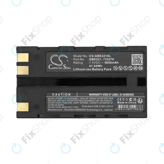 Battery for Geomax Stonex R6, Zoom 35, 5600mAh, Li-Ion, 7.4V, ZBA200, HQ