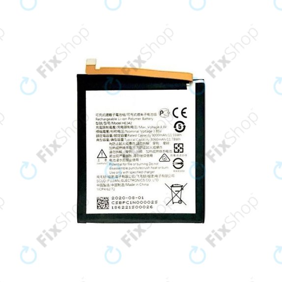Nokia 7.1, 5.1 Plus, 6.1 Plus (Nokia X6) - Battery HE342 3000mAh