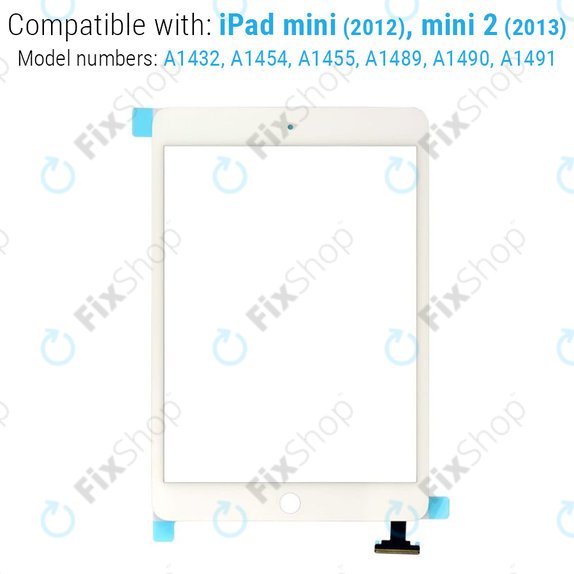 Touch Screen with IC Connector for iPad Mini, Mini 2, White