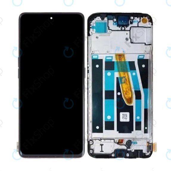 Oppo Reno 8 T - LCD Display + Touch Screen + Frame (Black Starlight) OLED