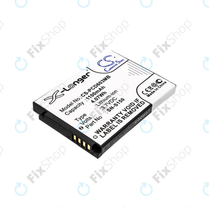 Battery for Philips SCD 603, 1100mAh, Li-ion, 3.7V, SN-S150, HQ