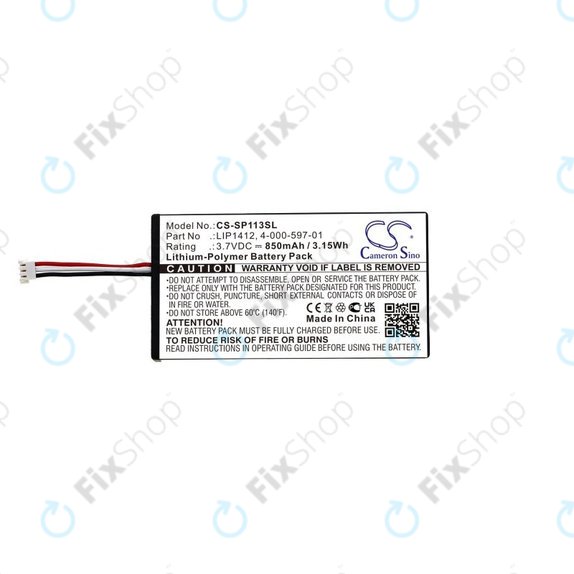 Battery for PSP, 850mAh, Li-Pol, 3.7V, LIP1412, HQ