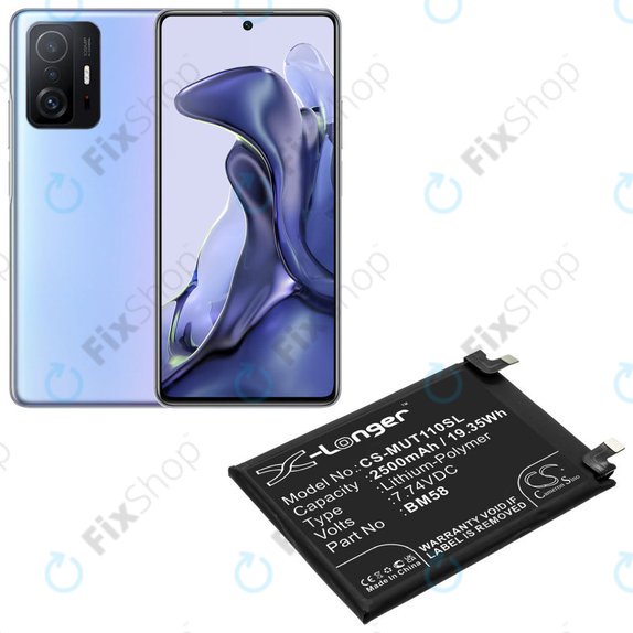 Xiaomi 11T Pro - Battery BM58 2500mAh HQ