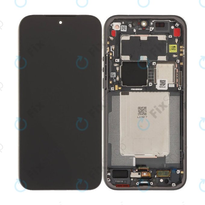 Display OLED for Xiaomi 17 Ultra, Black, Touch Screen with Frame
