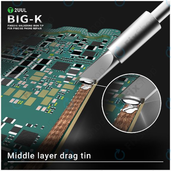 Soldering Iron Tip, Knife-Type, 2UUL C210