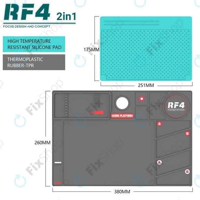 Refox RF4 Work Platform - ESD Antistatic Heat Resistance Mat