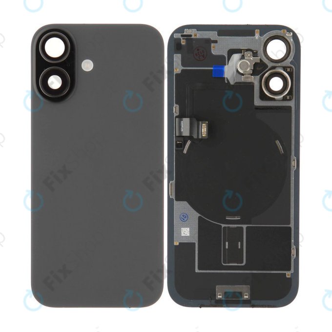 Rear Housing Glass for iPhone 17, Black, Pulled A