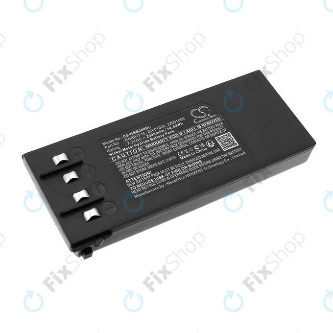 Battery for Hiab 077 Hiduo, 088CL, 095, 2000mAh, Ni-MH, 7.2V, RNBB7215, 2.250.1000, HQ