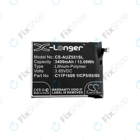 Asus Zenfone 3 Max ZC553KL (X00DD), 4 Max ZC554KL (X00ID) - Battery C11P1609 3400mAh HQ