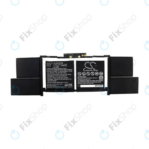 Apple MacBook Pro 15" A1990 (2018 - 2019) - Battery A1953 7300mAh HQ