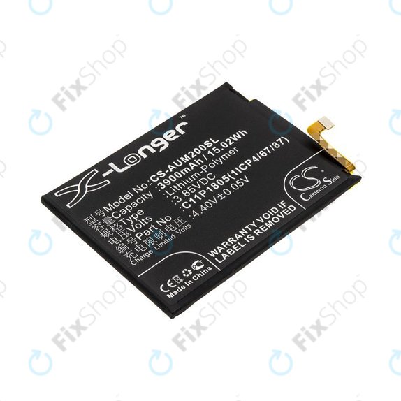 Battery for Asus Zenfone Max M2, 3900mAh, Li-Pol, 3.85V, C11P1805 (1ICP4/67/87), HQ