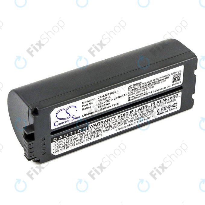 Battery for Canon Selphy CP, 2000mAh, Li-Ion, 22.2V, NB-CP1L, HQ