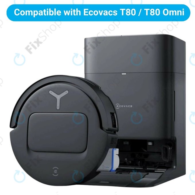 Replacement set for Ecovacs T80 Omni, T80 (1x Main brush, 2x Filter, 2x Side brush)