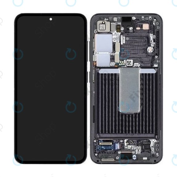 Samsung Galaxy S23 S911B - LCD Display + Touch Screen + Frame (Phantom Black) - GH82-30481A, GH82-30480A Genuine Service Pack