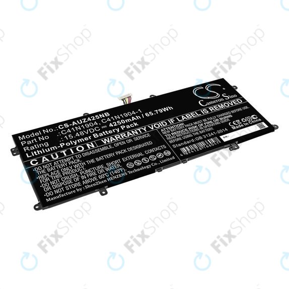 Battery for Asus Zenbook 13, Zenbook 14, 4250mAh, Li-Pol, 15.48V, C41N1904, HQ