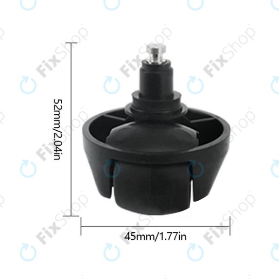 Xiaomi Dreame L10 Pro, L10 Ultra, X-series - Front Wheel (Black)