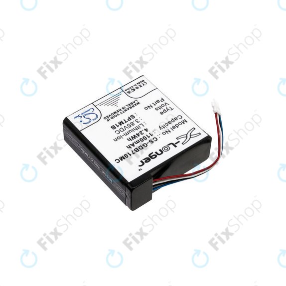 Battery for Gopro Hero 7 Silver, White, 1100mAh, Li-Ion, 3.85V, SPTM1B, HQ