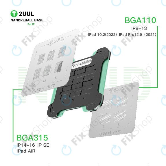 NAND Reball Base, Magnetic Dual-Sided, 2UUL BH16