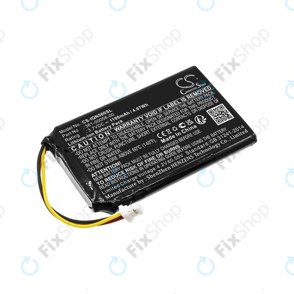 Garmin Drive 50 LM, 51LMT, 51LMT-S, DriveSmart 5 LMT, Nuvi 30, 50, 50LM, 52, 52LM, 52LMT, 55, 55LM, 55LMT - Battery 361-00056-00, 361-00056-50 1100mAh HQ