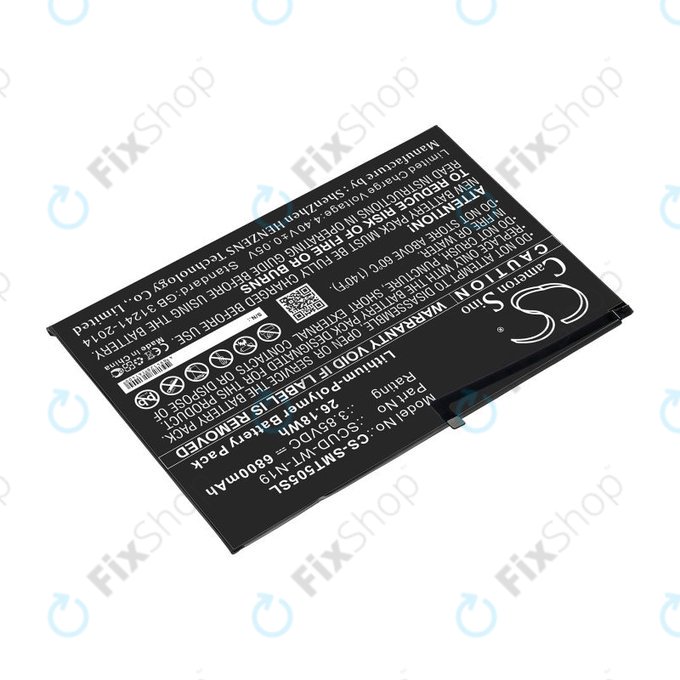 Battery for Samsung Galaxy Tab A7, 6800mAh, Li-Pol, 3.85V, SCUD-WT-N19, HQ