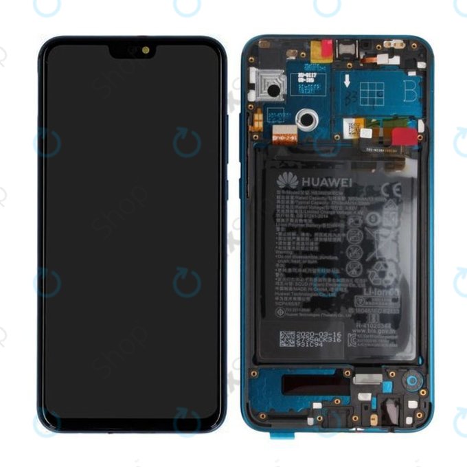 Huawei Honor 9X Lite - LCD Display + Touch Screen + Frame + Battery (Emerald Green) - 02353QJT Genuine Service Pack