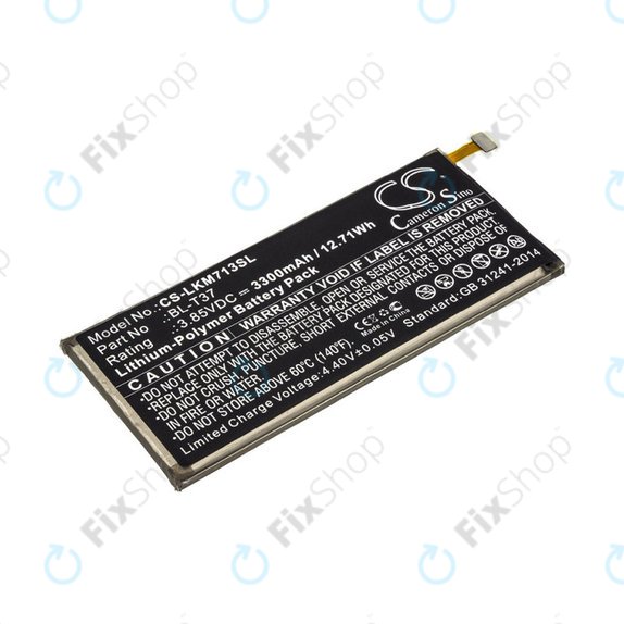 Battery for LG L713dl, LG LG-Q710al, LG Lm-L713dl, 3300mAh, Li-Pol, 3.85V, BL-T37, HQ