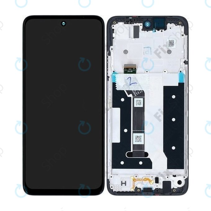 Motorola Moto G35 5G - LCD Display + Touch Screen + Frame (Black) - 5D68C28856 Genuine Service Pack