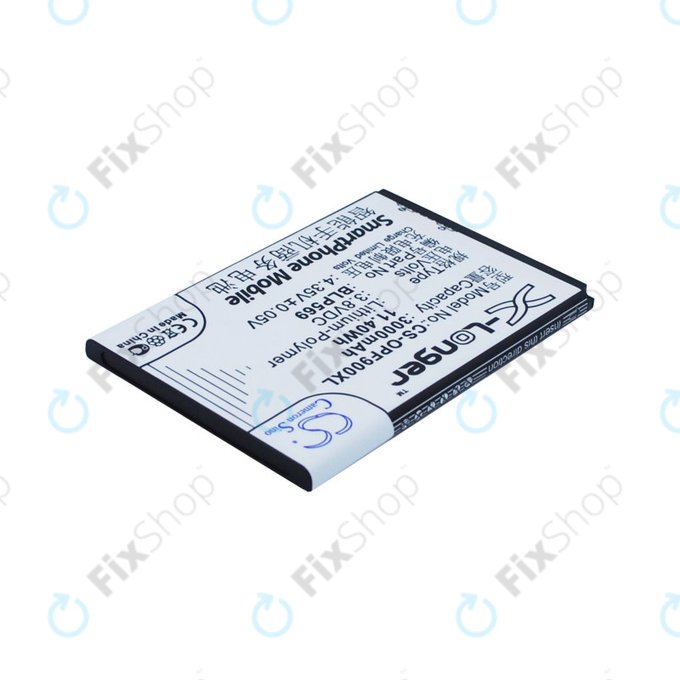Battery for Oppo Find 7, 3000mAh, Li-Pol, 3.8 V, BLP569, HQ