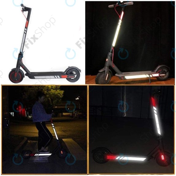 Xiaomi Mi Electric Scooter 1S, 2 M365, Essential, Pro, Pro 2 - Reflective Stickers (B)