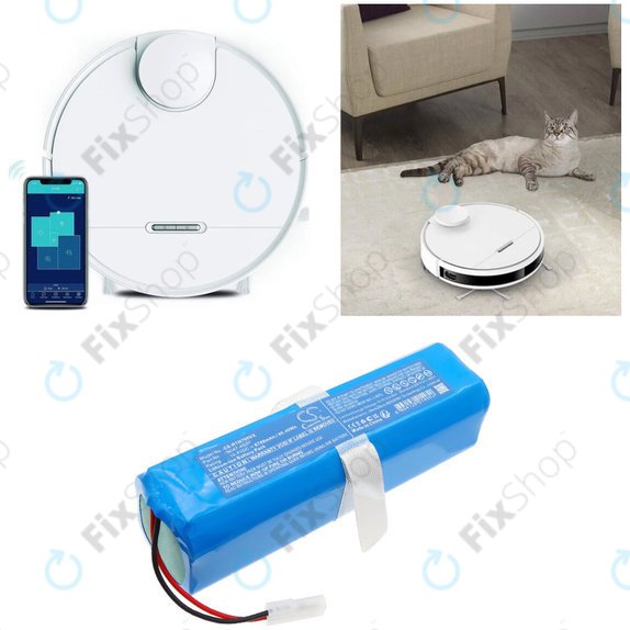 Battery for Rowenta X-Plorer Series 95, 5200mAh, Li-Ion, 14.4V, N047-4S2P, HQ