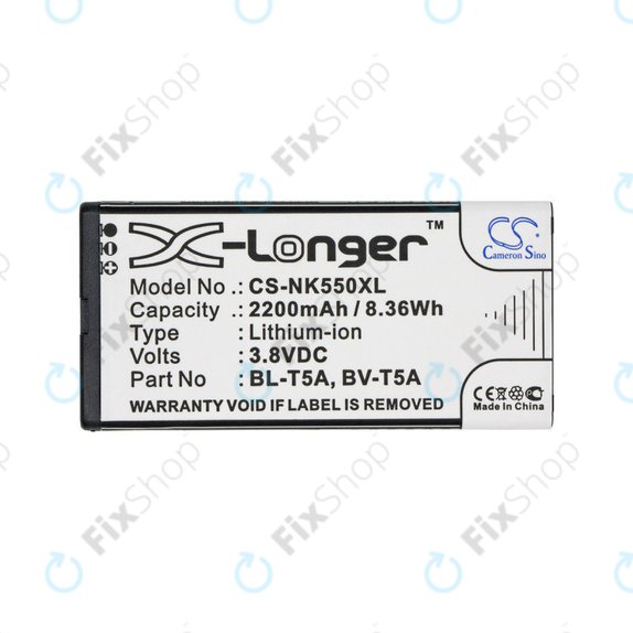Battery for Nokia Lumia 730, 2200mAh, Li-Ion, 3.8V, BL-T5A, HQ