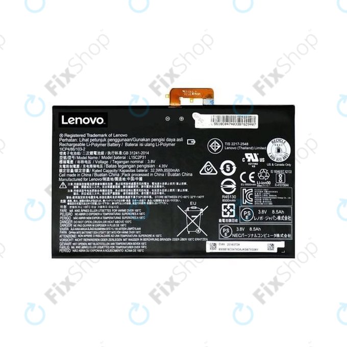Lenovo Yoga Book YB1-X90L - Battery L15C2P31 8500mAh - 77055339 Genuine Service Pack
