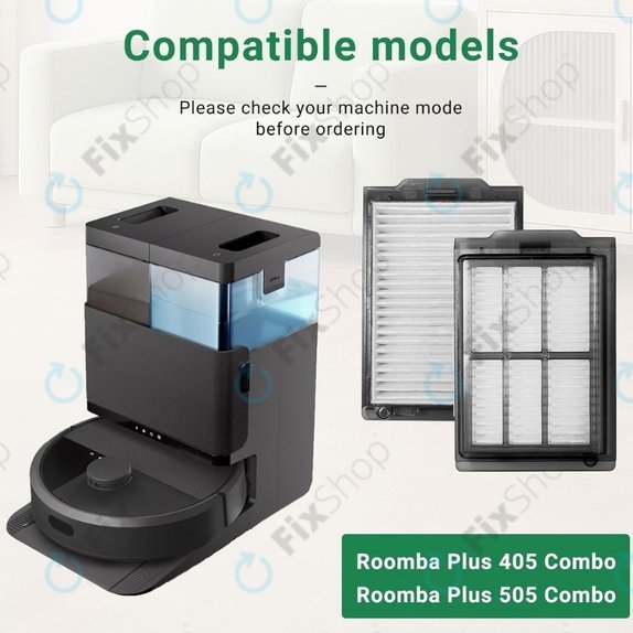 HEPA Filter, 2pcs for iRobot Roomba Plus 505, 507, 405, 4020