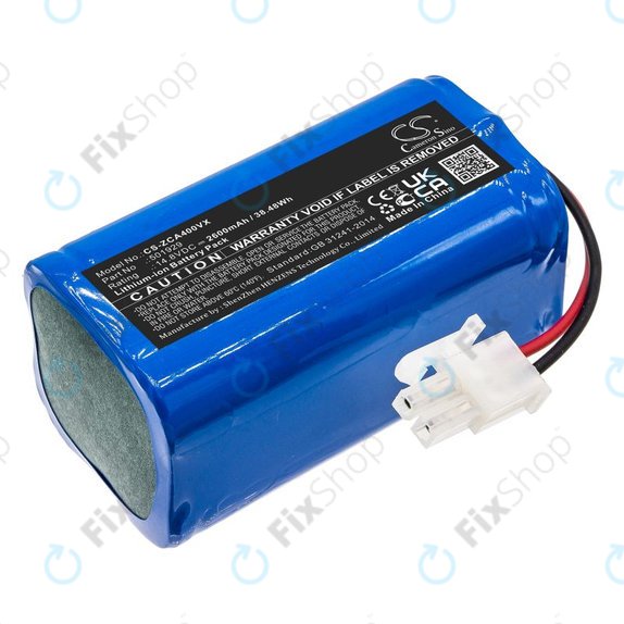Battery for Concept VR2000, Zaco A4s, A6, A8s, A9s, 2600mAh, Li-Ion, 14.8V, 501929, HQ
