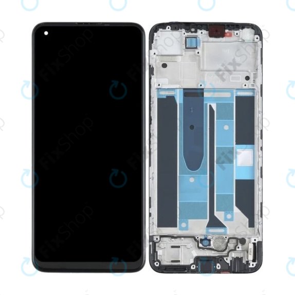 Realme 8 RMX3085 - LCD Display + Touch Screen + Frame (Cyber Black) OLED