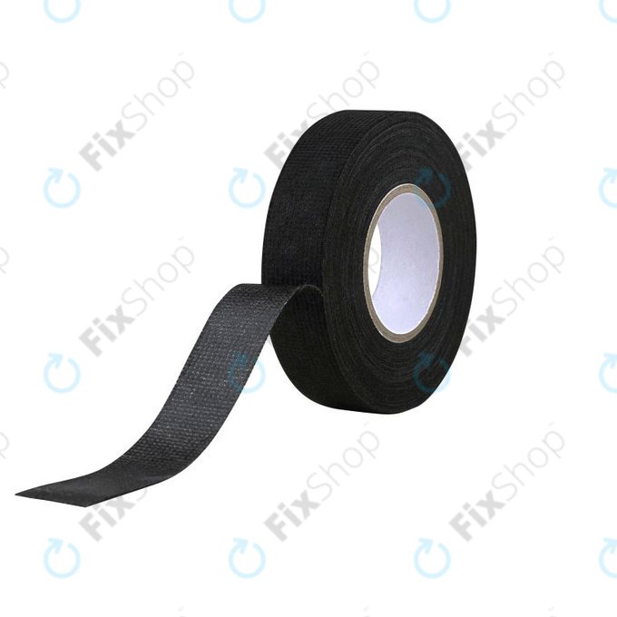 Fabric electrical tape for cable harnesses, 9mm x 20m, black