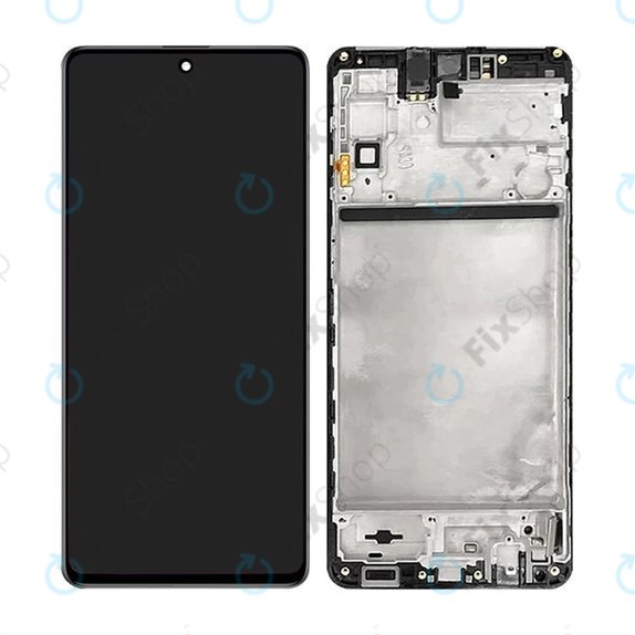 Samsung Galaxy M51 M515F - LCD Display + Touch Screen + Frame (Celestial Black) OLED