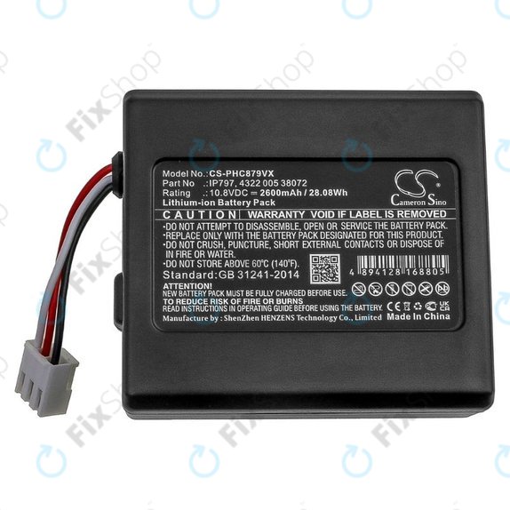 Philips SmartPro Easy - Battery IP797, 4322 005 38072 Li-Ion 10.8V 2600mAh HQ