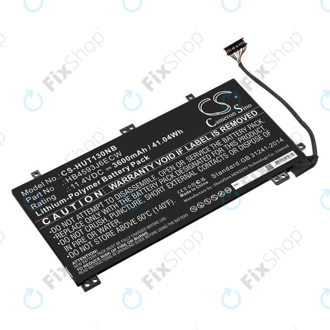 Battery for Huawei MateBook 13, 13 i7, 3600mAh, Li-Pol, 11.4V, HB4593J6ECW, HQ