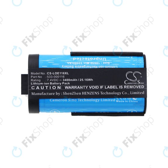 Battery for Logitech UE Megaboom, 3400mAh, Li-Ion, 7.4V, 533-000116, HQ