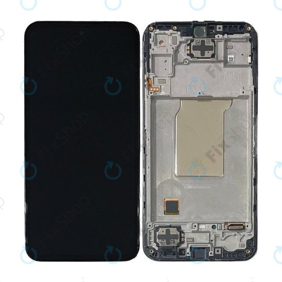 Samsung Galaxy M35 M356B - LCD Display + Touch Screen + Frame (Black) - GH82-35001A Genuine Service Pack