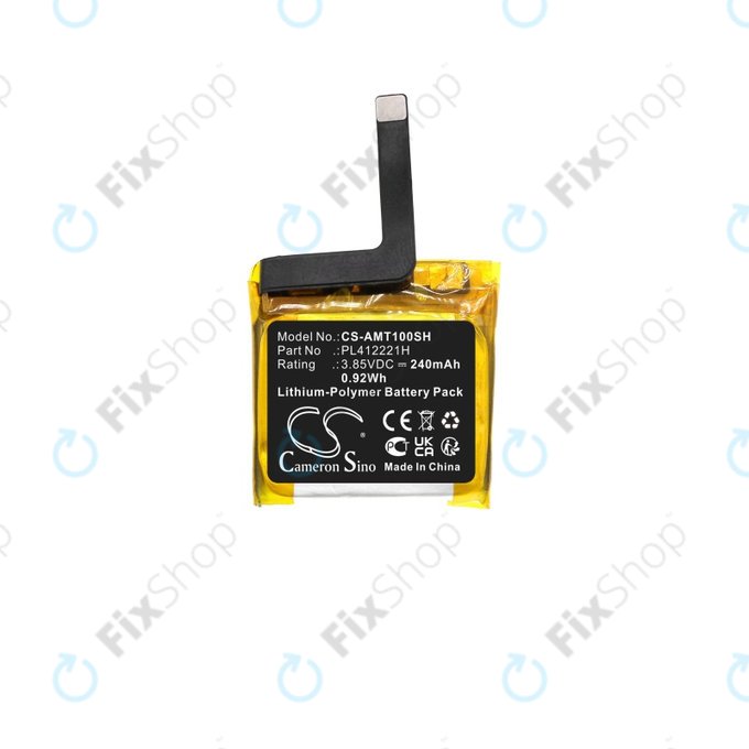 Battery for Amazfit GTS, 240mAh, Li-Pol, 3.85V, PL412221H, HQ