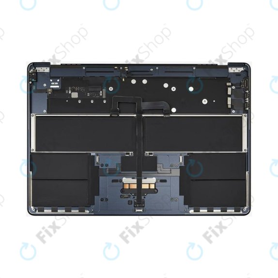 Top case keyboard frame for MacBook Air 15", A3114 (2024), with US keyboard and battery, Midnight, 661-40269, Genuine Apple